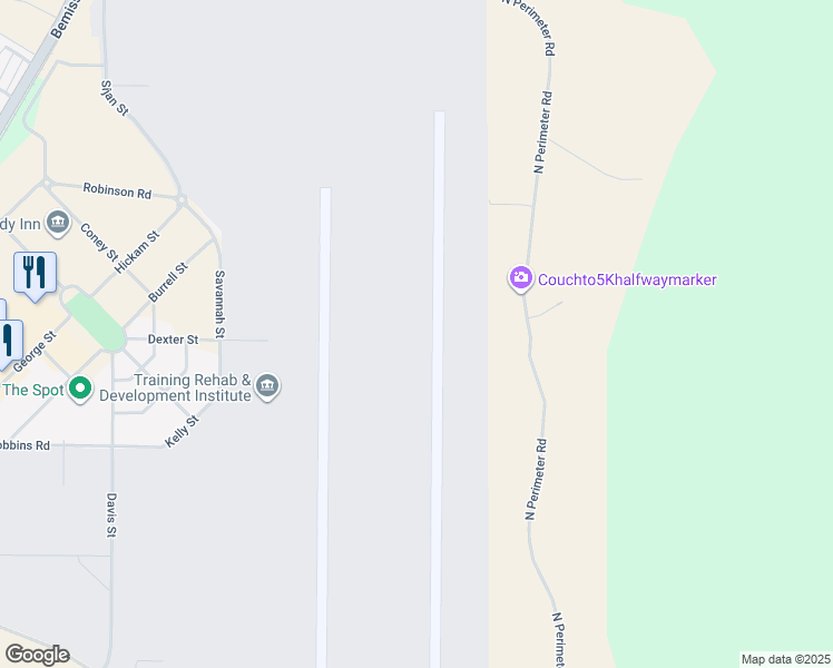 map of restaurants, bars, coffee shops, grocery stores, and more near in Moody Air Force Base