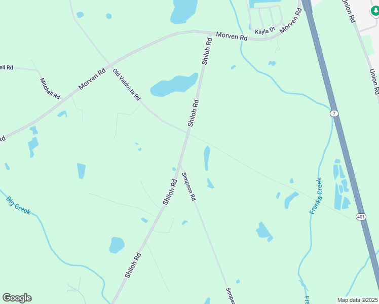 map of restaurants, bars, coffee shops, grocery stores, and more near 7030 Shiloh Road in Hahira