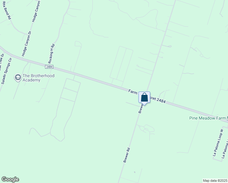 map of restaurants, bars, coffee shops, grocery stores, and more near 6591 Farm to Market Road 2484 in Salado