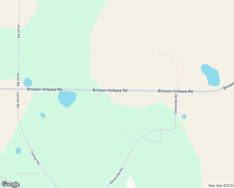 map of restaurants, bars, coffee shops, grocery stores, and more near 681 Brinson Airbase Road in Brinson