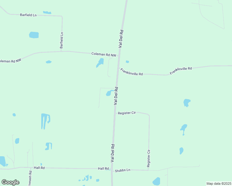 map of restaurants, bars, coffee shops, grocery stores, and more near Val Del Road in Hahira