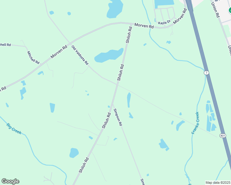 map of restaurants, bars, coffee shops, grocery stores, and more near 7030 Shiloh Road in Hahira