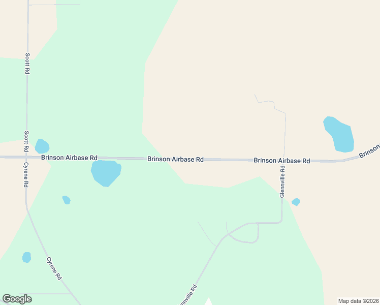 map of restaurants, bars, coffee shops, grocery stores, and more near 681 Brinson Airbase Road in Brinson