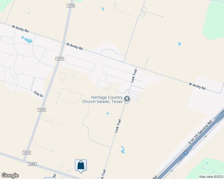 map of restaurants, bars, coffee shops, grocery stores, and more near 3105 Saint Luke Street in Salado