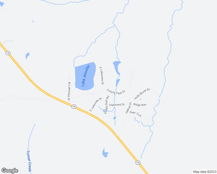 map of restaurants, bars, coffee shops, grocery stores, and more near 455 Colony Park in Trinity