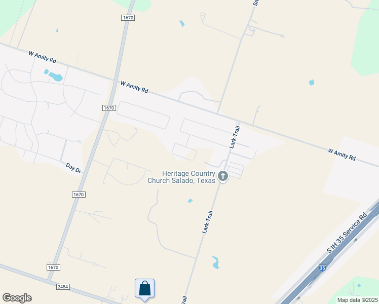 map of restaurants, bars, coffee shops, grocery stores, and more near 3105 Saint Luke Street in Salado