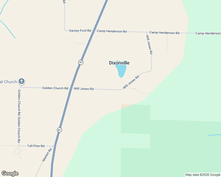 map of restaurants, bars, coffee shops, grocery stores, and more near 6594 Will Jones Road in Jay