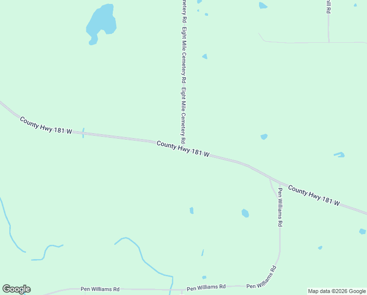 map of restaurants, bars, coffee shops, grocery stores, and more near 8 Mile Cemetery Road in DeFuniak Springs