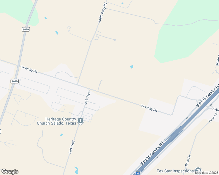 map of restaurants, bars, coffee shops, grocery stores, and more near 2828 West Amity Road in Salado