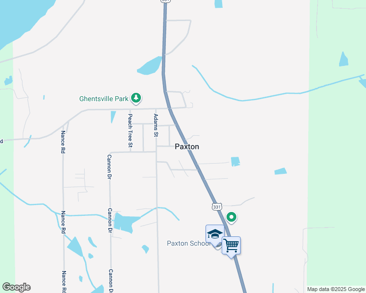 map of restaurants, bars, coffee shops, grocery stores, and more near 145 Turner Street in Paxton