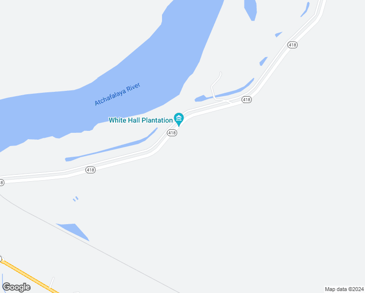 map of restaurants, bars, coffee shops, grocery stores, and more near 17523 Louisiana 418 in Lettsworth