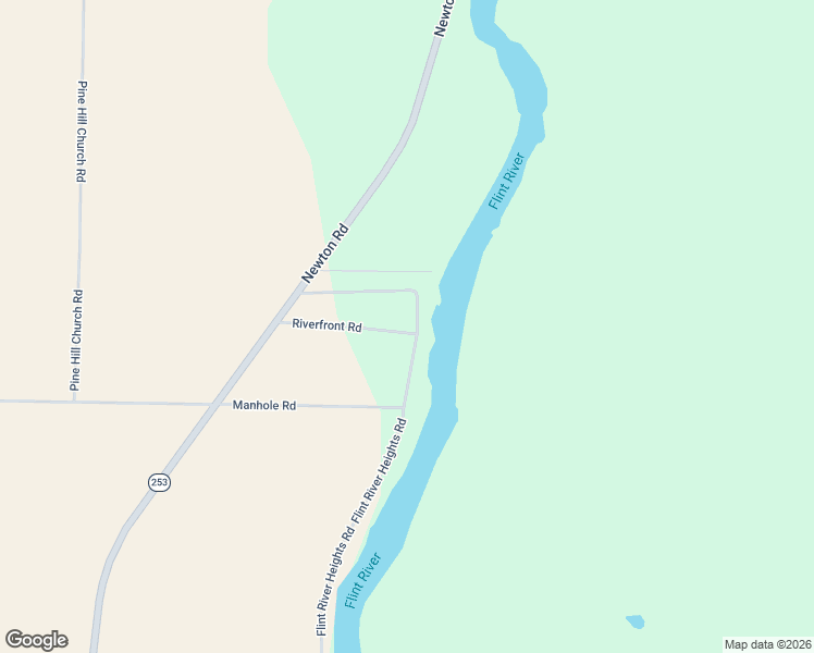 map of restaurants, bars, coffee shops, grocery stores, and more near 501 Flint River Heights Road in Bainbridge