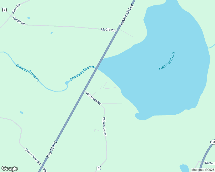 map of restaurants, bars, coffee shops, grocery stores, and more near 33 Cook Lane in Naylor