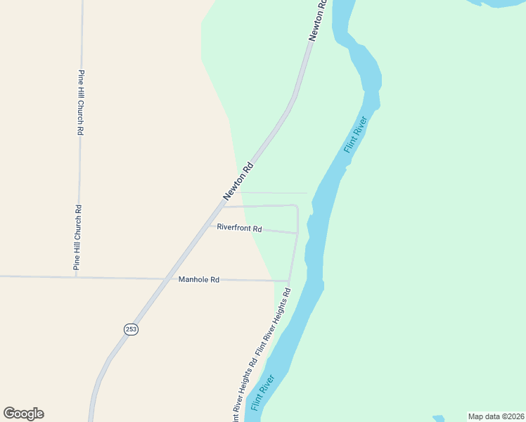 map of restaurants, bars, coffee shops, grocery stores, and more near 501-799 Flint River Heights Road in Bainbridge