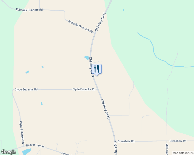 map of restaurants, bars, coffee shops, grocery stores, and more near 199 Hurtis Rogers Lane in Lucedale