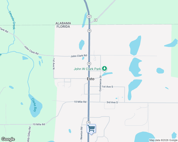 map of restaurants, bars, coffee shops, grocery stores, and more near 3300 2nd Avenue North in Esto