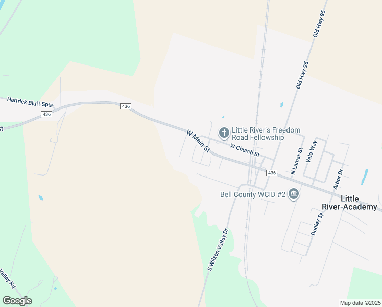 map of restaurants, bars, coffee shops, grocery stores, and more near 205 Trojan Way in Little River-Academy