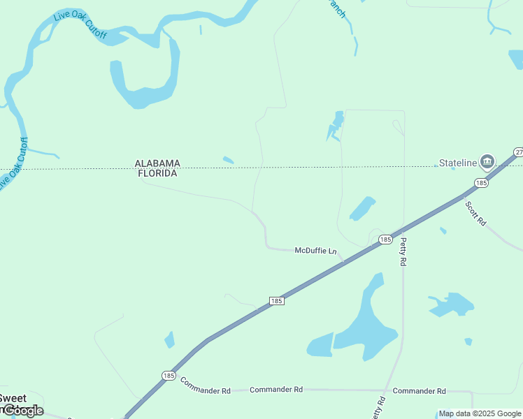 map of restaurants, bars, coffee shops, grocery stores, and more near 1495 McDuffie Lane in Westville