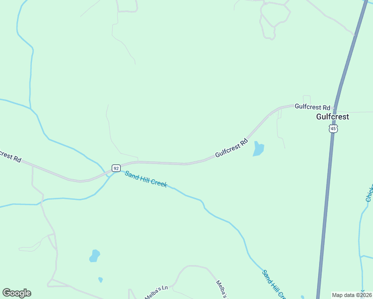 map of restaurants, bars, coffee shops, grocery stores, and more near 8766 Gulfcrest Road in Chunchula