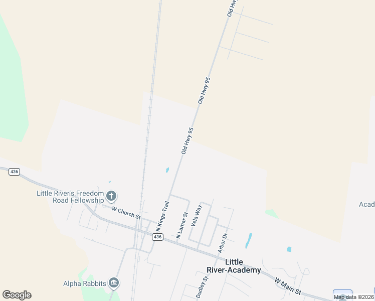 map of restaurants, bars, coffee shops, grocery stores, and more near in Little River-Academy