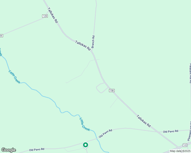 map of restaurants, bars, coffee shops, grocery stores, and more near 10743 Tallokas Road in Pavo