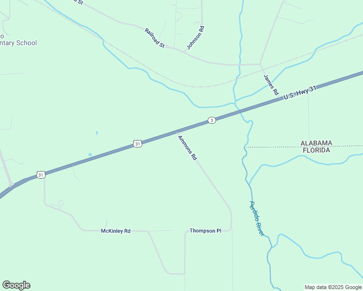 map of restaurants, bars, coffee shops, grocery stores, and more near 52923 Ammons Road in Perdido