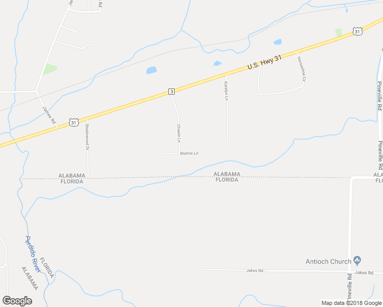 map of restaurants, bars, coffee shops, grocery stores, and more near 129 Mathis Lane in Atmore