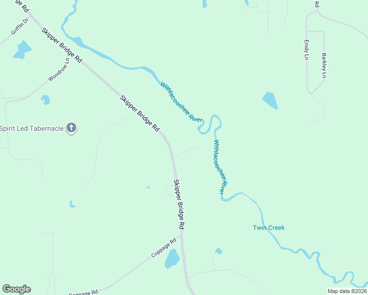 map of restaurants, bars, coffee shops, grocery stores, and more near 5742 Skipper Bridge Road in Hahira