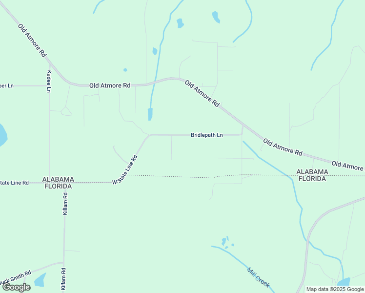 map of restaurants, bars, coffee shops, grocery stores, and more near 91 Huckleberry Lane in Flomaton