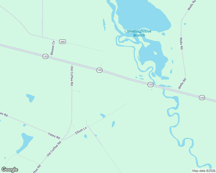 map of restaurants, bars, coffee shops, grocery stores, and more near 16870 Georgia 122 in Barney