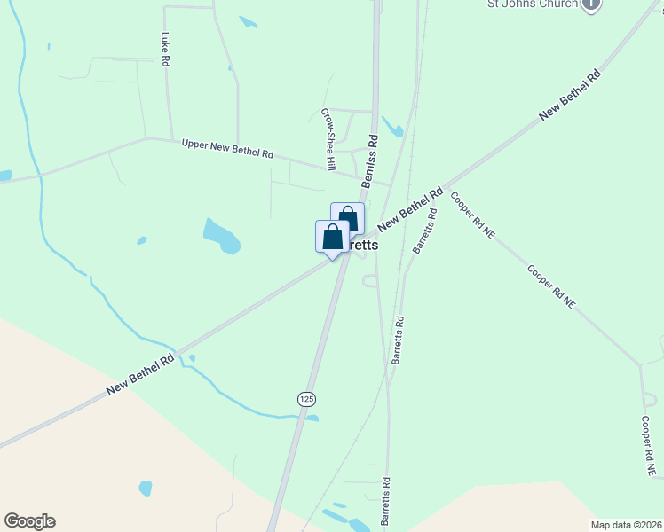 map of restaurants, bars, coffee shops, grocery stores, and more near 5960 New Bethel Road in Valdosta