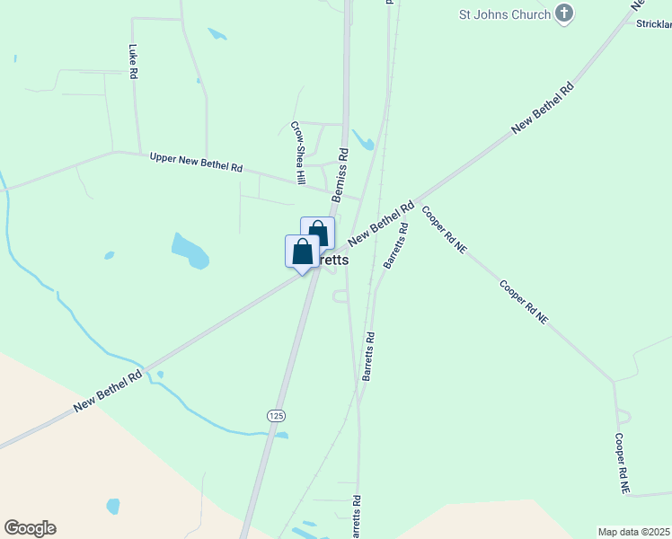 map of restaurants, bars, coffee shops, grocery stores, and more near 6690 Bemiss Road in Valdosta
