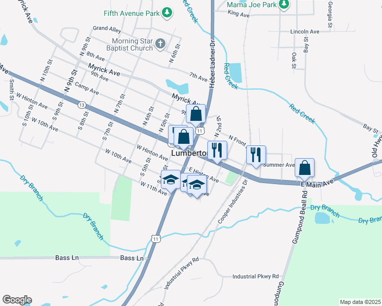 Lumberton MS Walk Score