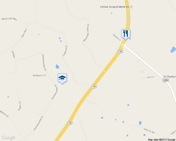 map of restaurants, bars, coffee shops, grocery stores, and more near 7129 Mountain View Dr in Killeen