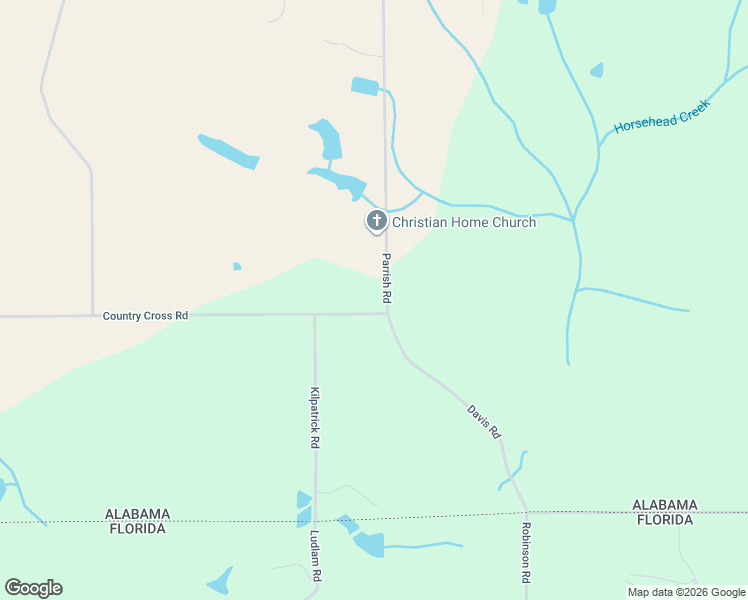 map of restaurants, bars, coffee shops, grocery stores, and more near Country Cross Road in Florala