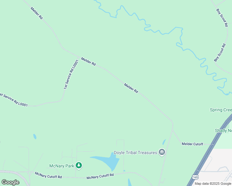 map of restaurants, bars, coffee shops, grocery stores, and more near 1588 Melder Road in Glenmora
