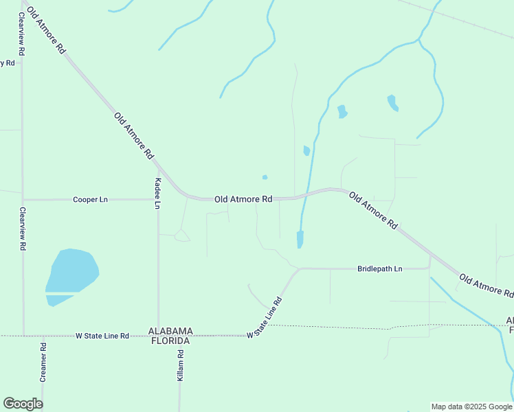 map of restaurants, bars, coffee shops, grocery stores, and more near 2650 Old Atmore Road in Flomaton
