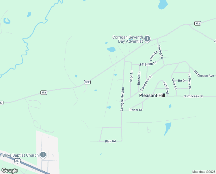 map of restaurants, bars, coffee shops, grocery stores, and more near 225 Pipeline Road in Corrigan