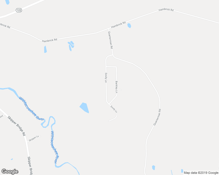 map of restaurants, bars, coffee shops, grocery stores, and more near 5697 Emily Lane in Hahira