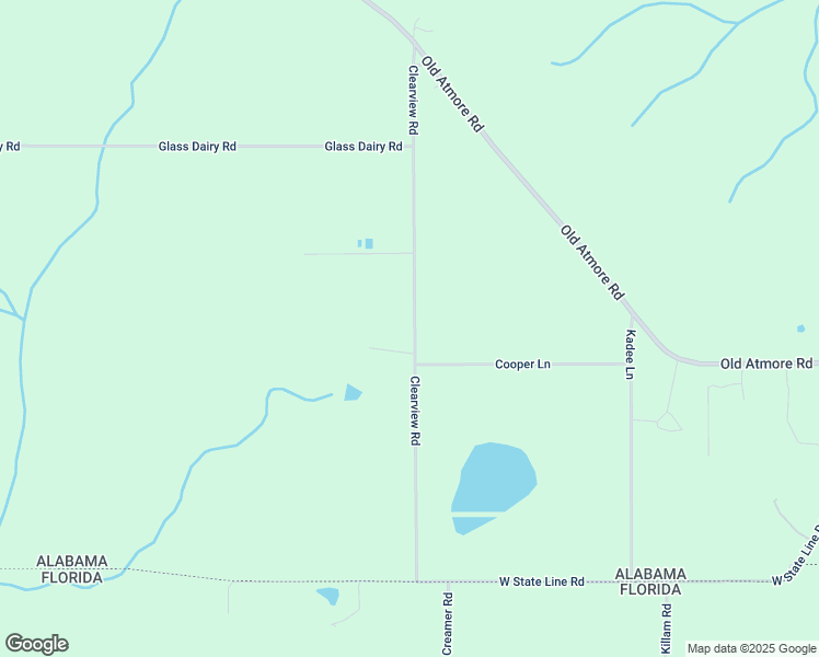 map of restaurants, bars, coffee shops, grocery stores, and more near 660 Clearview Road in Flomaton
