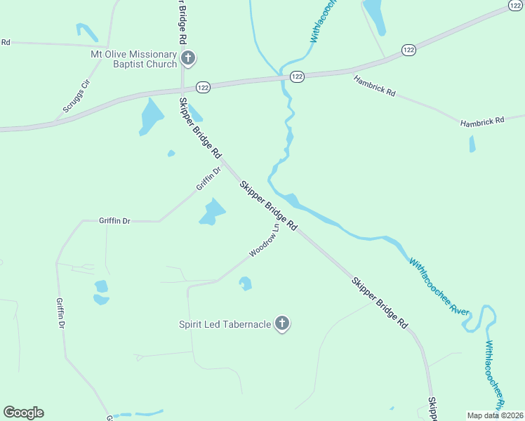 map of restaurants, bars, coffee shops, grocery stores, and more near 6041 Skipper Bridge Road in Hahira