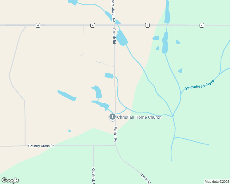 map of restaurants, bars, coffee shops, grocery stores, and more near Parrish Road in Covington County
