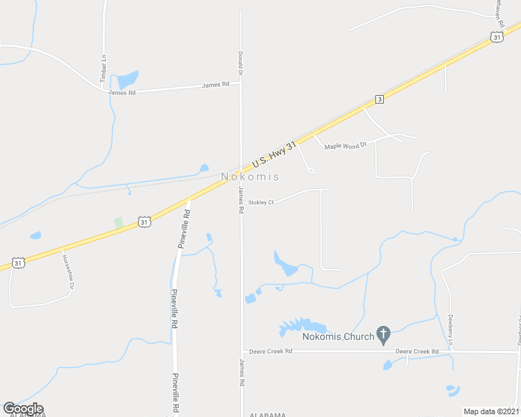 map of restaurants, bars, coffee shops, grocery stores, and more near 66 Stokley Court in Atmore