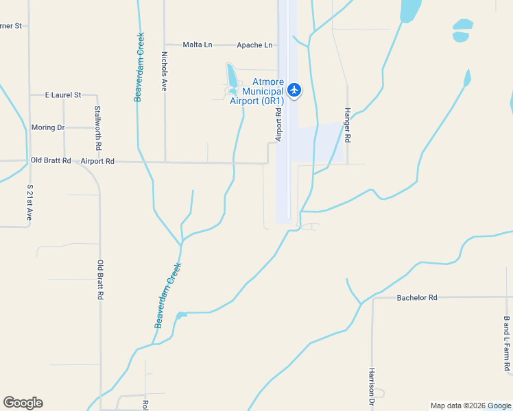 map of restaurants, bars, coffee shops, grocery stores, and more near 160 Beacon Lane in Atmore