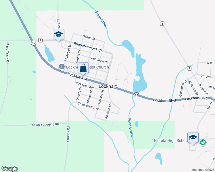 map of restaurants, bars, coffee shops, grocery stores, and more near in Lockhart