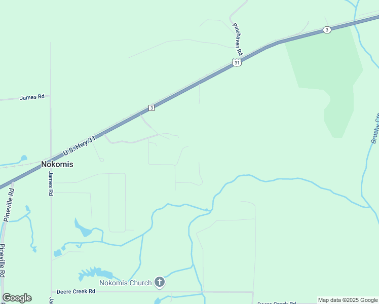map of restaurants, bars, coffee shops, grocery stores, and more near 56 Hummingbird Ln in Atmore