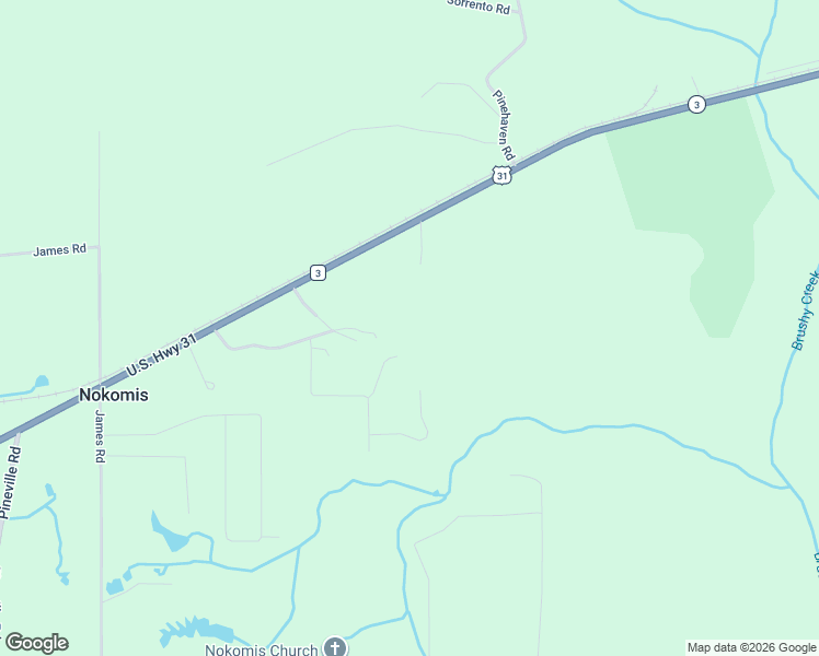 map of restaurants, bars, coffee shops, grocery stores, and more near 56 Hummingbird Lane in Atmore