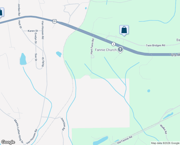 map of restaurants, bars, coffee shops, grocery stores, and more near 440 Hart in Flomaton