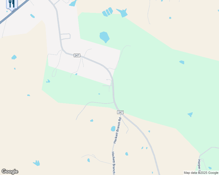 map of restaurants, bars, coffee shops, grocery stores, and more near 6452 Farm to Market Road 247 in Midway