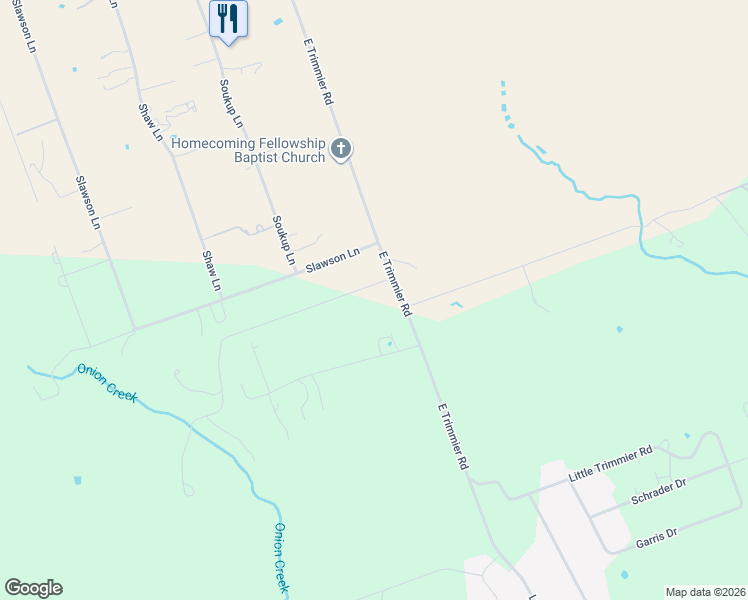 map of restaurants, bars, coffee shops, grocery stores, and more near 10610 East Trimmier Road in Killeen